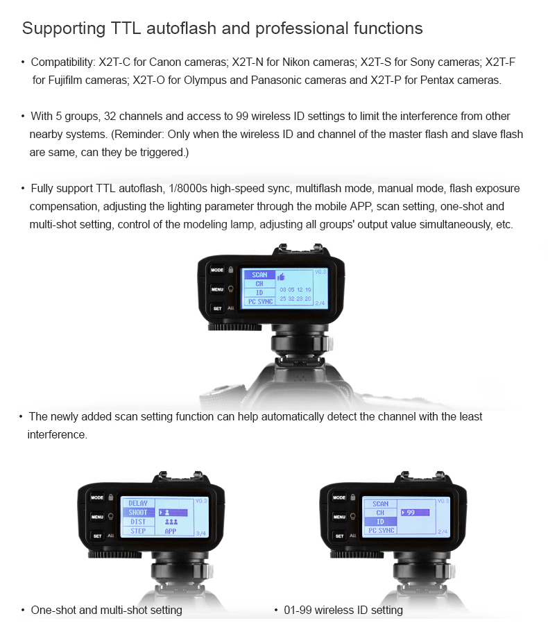 Godox X2T Trigger Transmitter