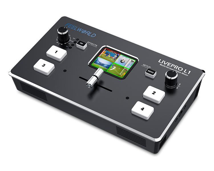 FEELWORLD LIVEPRO L1 Multi-format Video Mixer Switcher 4 x HDMI inputs multi camera USB3.0 live