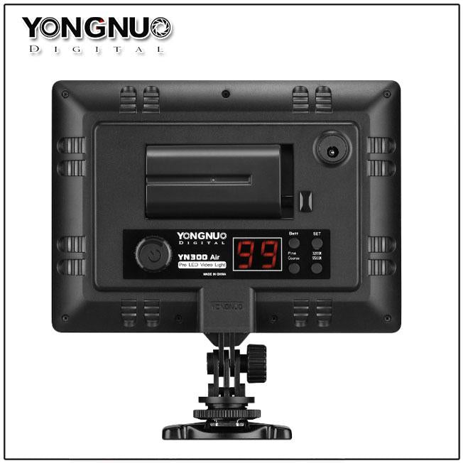 DSLR YONGNUO YN300 Air Ultra Thin CRI 95+ Led Video Light Panel 3200-5500K Color Temperature 2000LM for Canon Nikon Sony Cameras
